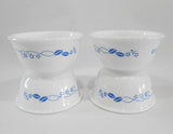 ❤️ 4 Corelle PROVINCIAL BLUE 6-oz RAMEKIN BOWLS Berry Dessert Fruit Sauce Condiment