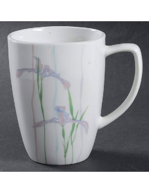 ❤️  New 1 CORELLE Square SHADOW IRIS 12-oz Porcelain MUG Cup *Delicate Purple Floral