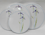 ❤️ CORELLE 4-pc SHADOW IRIS Burner Covers / Stovetop Range Round Metal 10" & 8"