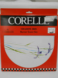 ❤️ CORELLE 4-pc SHADOW IRIS Burner Covers / Stovetop Range Round Metal 10" & 8"