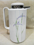 NEW Corelle Corning SHADOW IRIS 1-Qt SERVING CARAFE Thermal Hot Cold Coffee Tea
