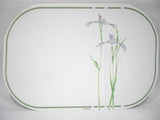 💜 NEW 4 CORELLE Coordinates SHADOW IRIS Reversible Vinyl Foam 17x11 PLACEMATS