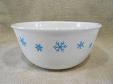 ❄️HTF Corelle BLUE SNOWFLAKES 28-oz Super SOUP BOWL 6.25"x3" Turquoise Winter