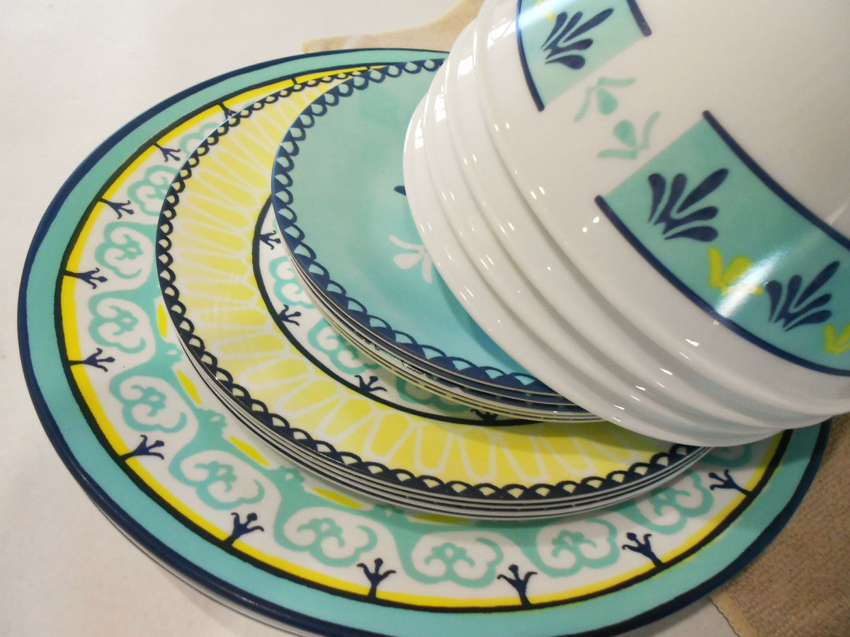 16-pc Corelle Signature SORRENTO DINNERWARE SET Mediterranean Italy Tu ...