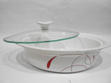 ❤️ CORELLE Corningware 2-Qt SPLENDOR Oval 13x9 Stoneware Roaster Casserole Dish