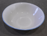 ❤️ Corelle SYMPHONY 1-Qt SERVING BOWL Coastal Breeze Blue Lily Sandstone Blue Rim