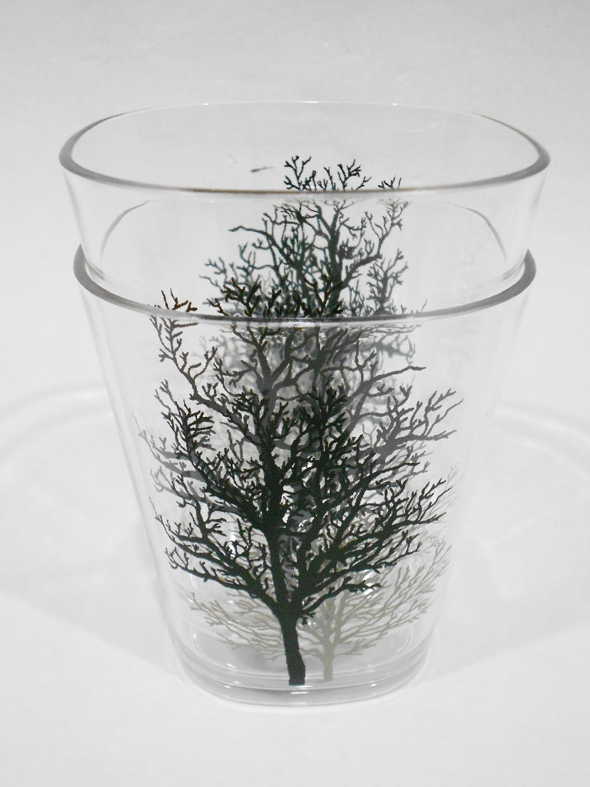 ❤️ 2 Corelle 14-oz TIMBER SHADOWS Acrylic DRINKWARE Rocks