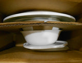 ❤️ NEW 10-pc WINTER FROST WHITE Dinnerware w/ Dinner Lunch Plates Bowls & Covers