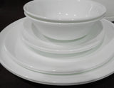 ❤️ NEW 10-pc WINTER FROST WHITE Dinnerware w/ Dinner Lunch Plates Bowls & Covers