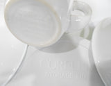 ❤️ NEW 30-pc Corelle WINTER FROST WHITE DINNERWARE SET w/ Mugs & Plastic Covers