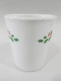 ❤️ NEW 1 Corning WINTER HOLLY 10-oz MUG Cup Red Green 1991 Christmas Holiday