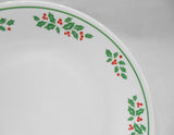 ❤️ NEW 1 Corelle WINTER HOLLY 10.25" Dinner PLATE 1991 Green Band Christmas Holiday