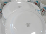❄️ 17-pc Corelle WINTER MAGIC Dinnerware Set *Christmas Holiday Snowman Blue Snowflakes