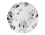 Corelle Boutique MISTY LEAVES 10 1/4" DINNER or 8 1/2" LUNCH PLATE Grey Leaves