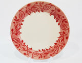 ❤️ NEW Corelle GYPSUM 10 1/4" DINNER PLATE Sandstone Red Maroon Bohemian Inspired