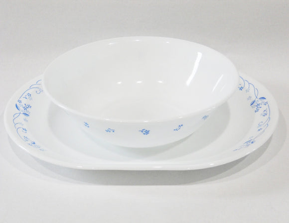 Corelle PROVINCIAL BLUE Floral *Choose: 1 Qt Serving Bowl OR Platter Plate