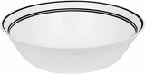 ❤️ NR MINT Corelle CLASSIC CAFE BLACK 1-Qt SERVING BOWL Triple Bands 8.5" x 2.5"