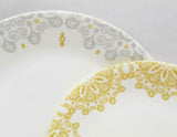 ❤️ 1 CORELLE Market St WEST END Choose: LUNCH or DINNER PLATE *Gray Gold Lace
