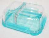 PYREX 2.1 Cup MEALBOX Meal Prep Leftover Divided Glass Storage Microwave Safe