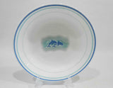 ❤️ EUC Corelle OCEAN DANCE 20-oz PASTA Stew BOWL Blue Green Sea Playful Dolphins