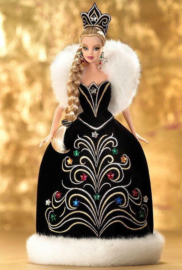 NIB 2006 HOLIDAY BARBIE *Bob Mackie BLACK VELVET Embellished Gown