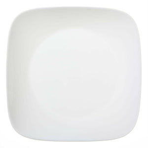 1 Corelle SQUARE PURE WHITE 10 1/2" DINNER Plate *Rounded Corners ~ Brand New!