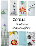 New CORELLE Coordinates 20" Square DINNER NAPKIN 100% Cotton *PICK Your PATTERN