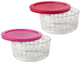 1 PYREX Love 4 CUP Storage Bowl WHITE VALENTINE HEARTS *Choose RED or PINK COVER