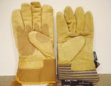 Men's CARHARTT INSULATED GLOVES Cowhide Leather Suede THINSULATE Work Farm Hands