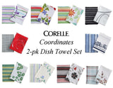 Corelle Coordinates 2-pc Kitchen DISH TOWEL SET 18 x 26 *PICK Your PATTERN ~New~