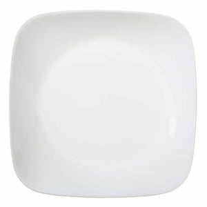 Corelle Vitrelle PURE WHITE Square 8 3/4" LUNCH Luncheon SALAD PLATE *New