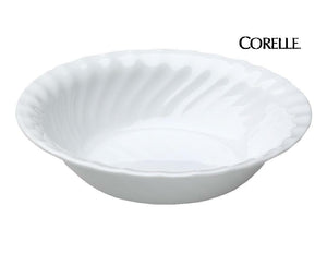 1 Corelle Vive ENHANCEMENTS 18-oz SOUP Cereal Salad BOWL 7 1/4" White Swirls