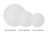 Corelle White Plastic BOWL COVERS Choice of: 1 Qt, 28-oz, 18-oz, Grab It, Petite