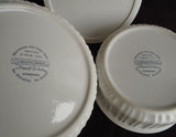 7-pc Corningware FRENCH WHITE Casseroles 1.5 & 2.5 Qt Glass Plastic Cover Cradle