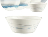 1 New Corelle ADIRONDACK 21.5-oz SOUP BOWL Cereal Salad *Smoky Blue Gray Lines