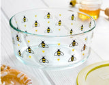 PYREX 7 Cup BEE HAPPY Storage Bowl *Choose: YELLOW or BLACK Hearts Spring Honeybees