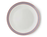 Corelle HARBOR TOWN 10 1/4" Dinner or 8 1/2" Lunch Plate *RED BLUE FISH Coastal