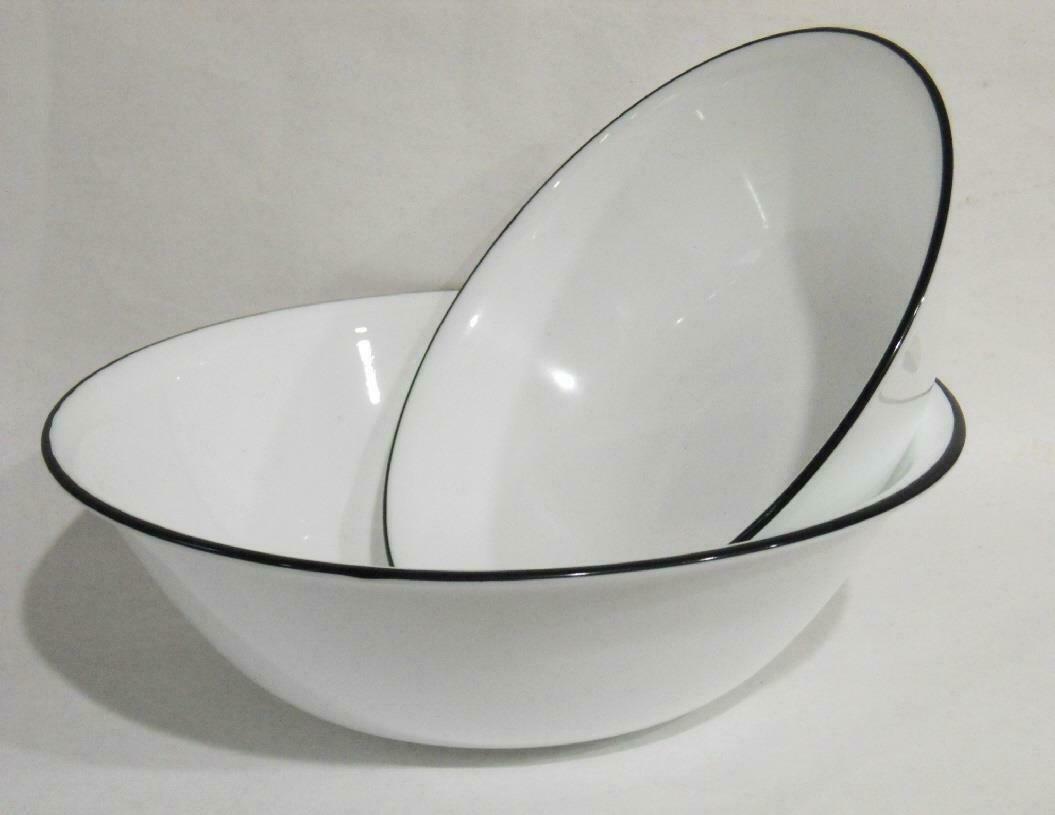 Corelle BLACK RIM Choice: Qt or Qt SERVING BOWL *Cafe, Night