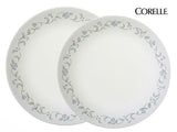 12pc Corelle COUNTRY COTTAGE Dinnerware Set Plates Bowls BLUE Hearts GREEN Vines