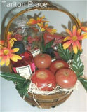 Autumn Harvest APPLES & CINNAMON GIFT BASKET Candles Dry & Liquid Potpourri Oil