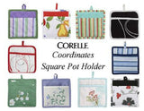 Corelle Coordinates 8" SQUARE Kitchen POT HOLDER w/Pocket *PICK Your PATTERN New