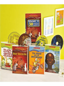 SCHOLASTIC TREASURY 4 DVD Box Set 20 STORYBOOK CLASSICS Learn & Read Along *NEW