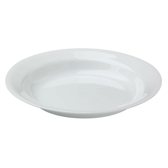 Corelle WINTER FROST WHITE 15-oz Wide Flat Rimmed SOUP Plate Pasta BOWL 8 1/2
