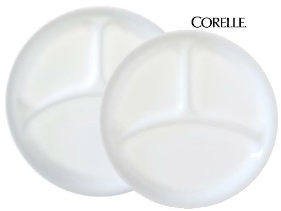 1 NEW Corelle WINTER FROST WHITE Choose: DIVIDED DINNER or  LUNCH PLATE Picnic