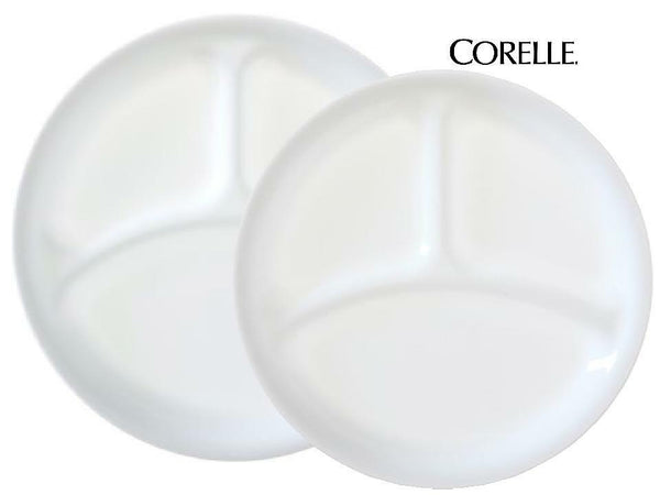 1 NEW Corelle WINTER FROST WHITE Choose DIVIDED DINNER or LUNCH PLATE Tarlton Place