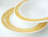 Corelle BRUSHED STROKES of COLOR 10 3/4 DINNER Plate RED BLUE or SAND TAN