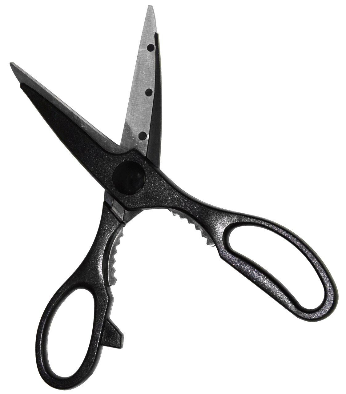 CHICAGO CUTLERY Black Kitchen Shears w/ Protector Jar Opener Scissors –  Tarlton Place