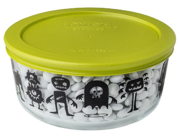 PYREX 4 Cup HALLOWEEN Storage Bowl *Choose TRICK OR TREAT CATS or GHOS –  Tarlton Place