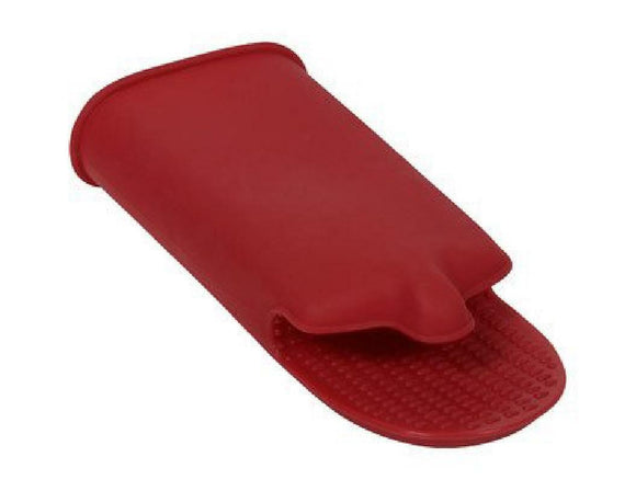 EKCO Silicone RED OVEN MITT *Flexible Hand EASY GRAB Baking Hot HEAT RESISTANT