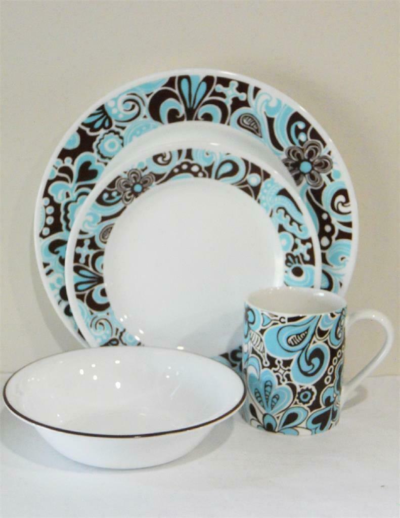 Corelle Turquoise The Pioneer Woman By Corelle 12-Piece Dinnerware